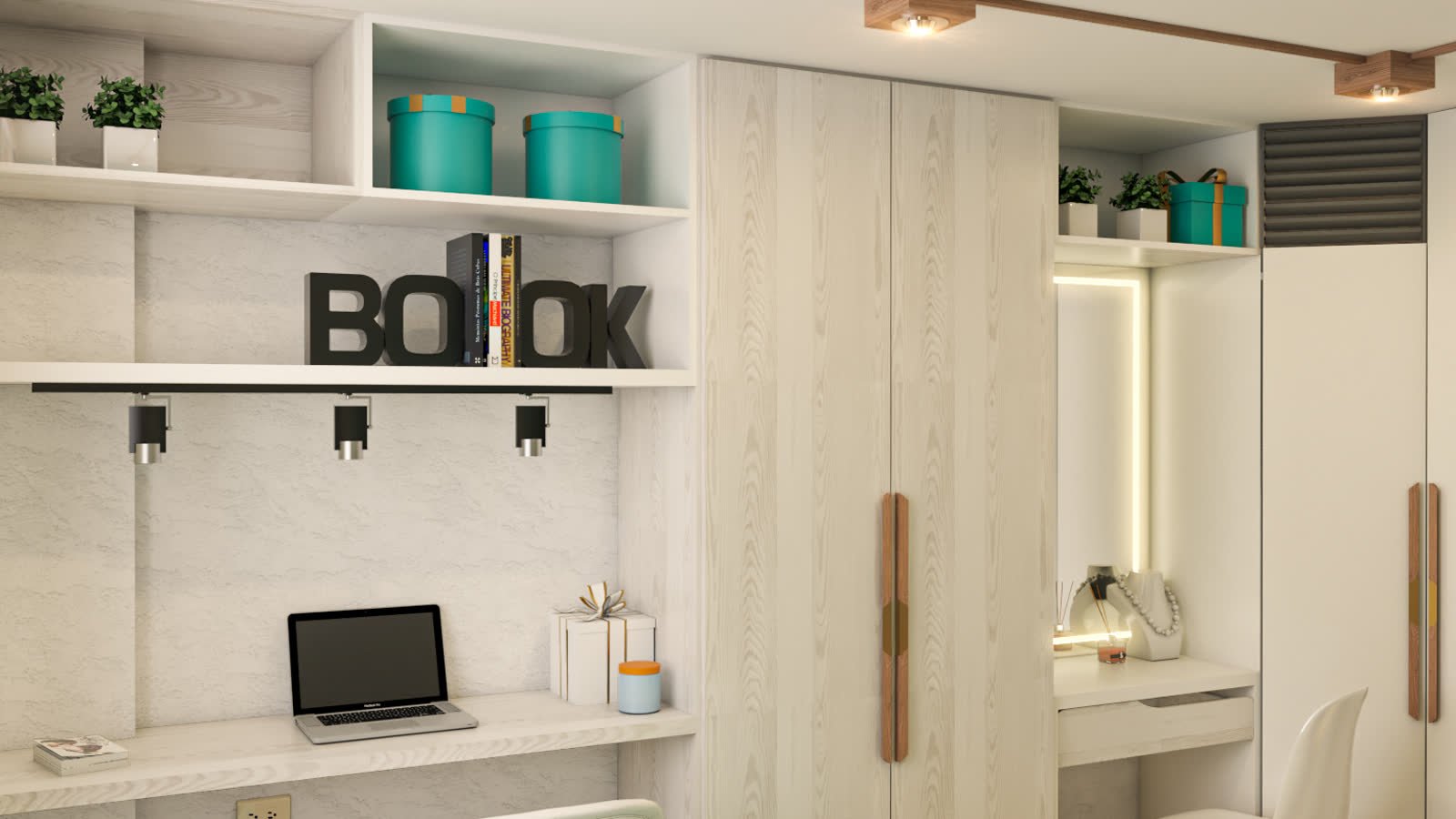 Departamento Alfaro, interiorismo en Cajamarca, visualización de anteproyecto de HK BLUE GREEN — imagen 3 de 4