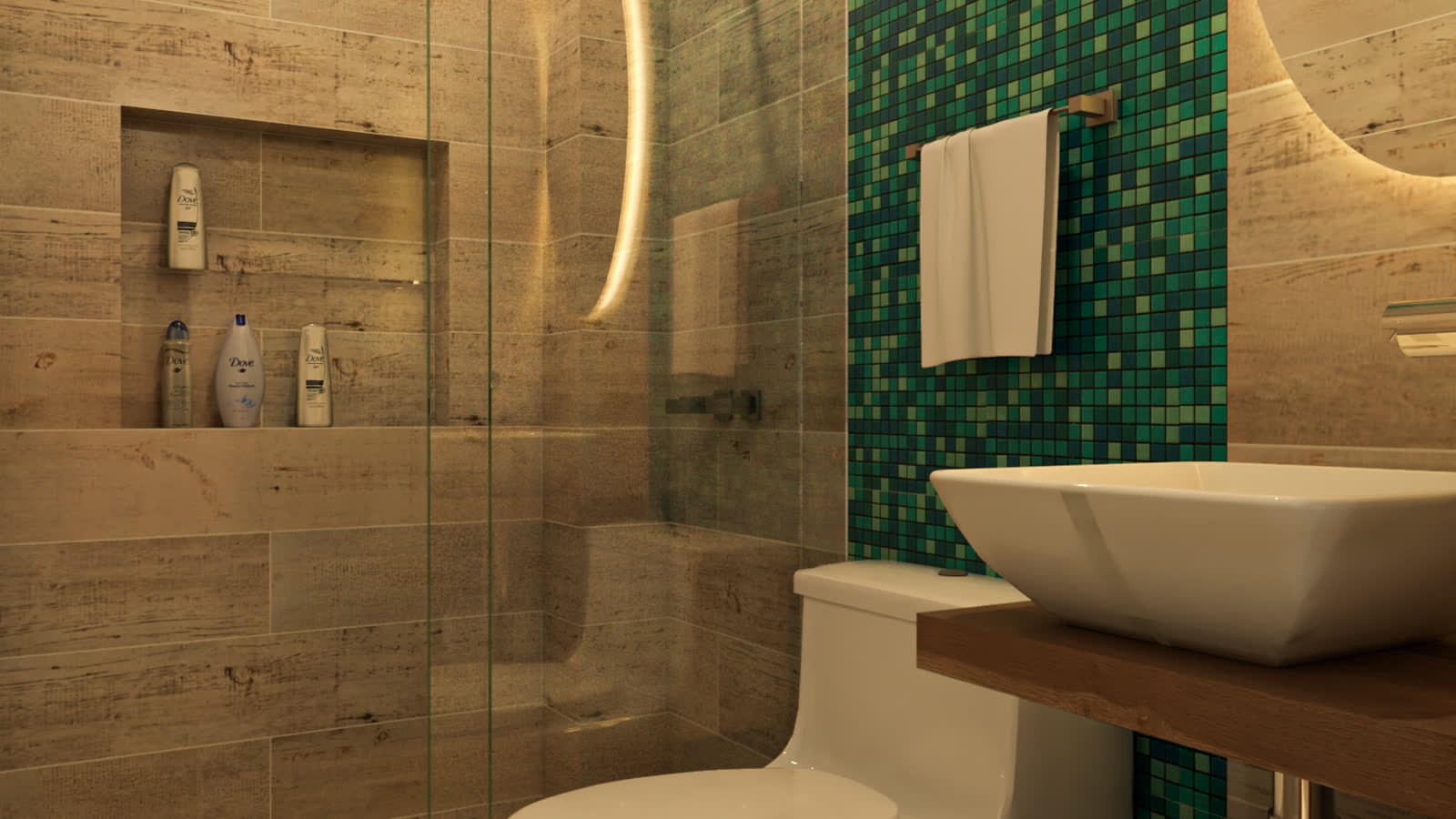 Departamento Alfaro, interiorismo en Cajamarca, visualización de anteproyecto de HK BLUE GREEN — imagen 4 de 4