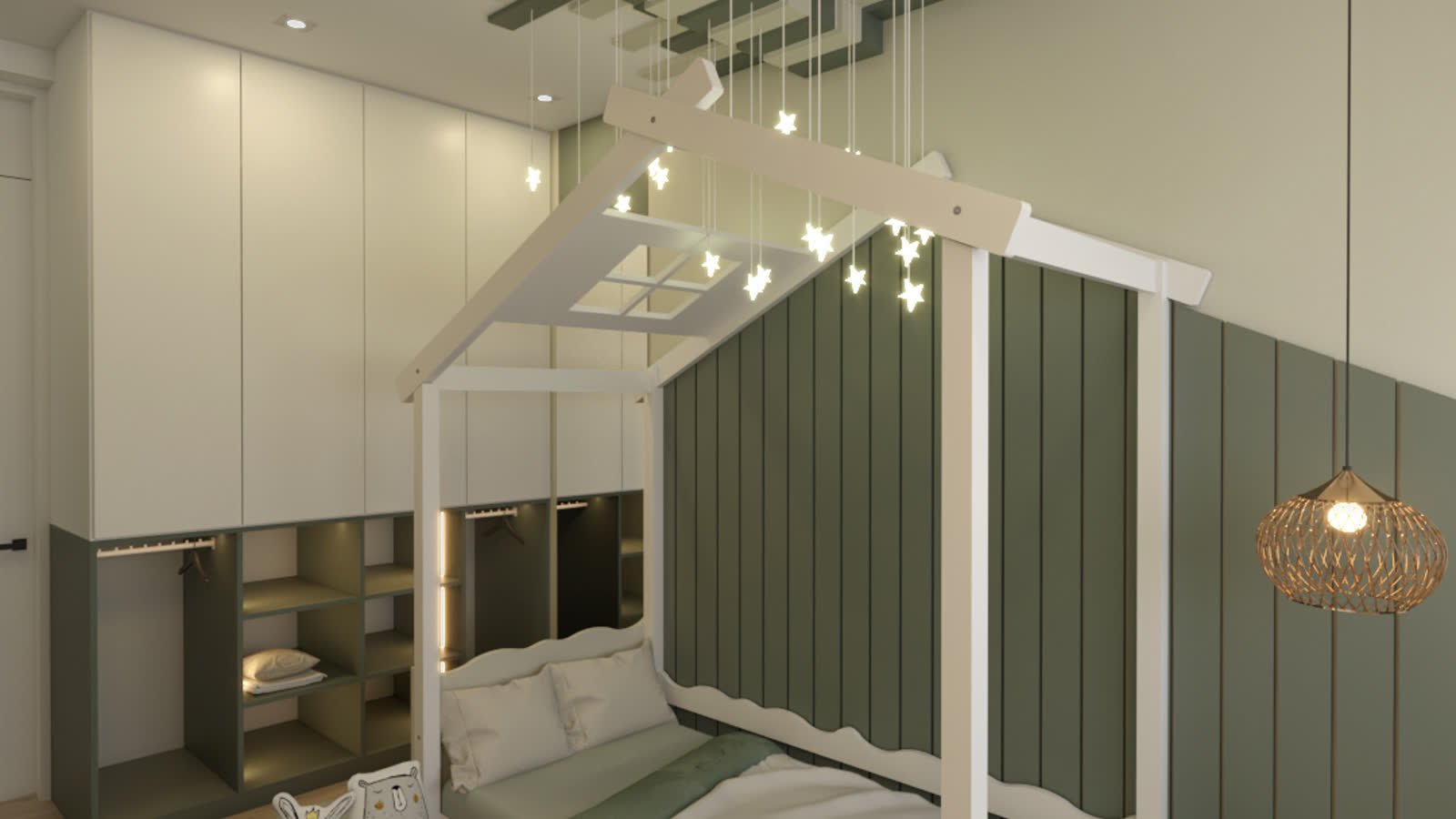 Sala y Comedor ON, interiorismo en Cajamarca, visualización de anteproyecto de HK BLUE GREEN — imagen 3 de 4