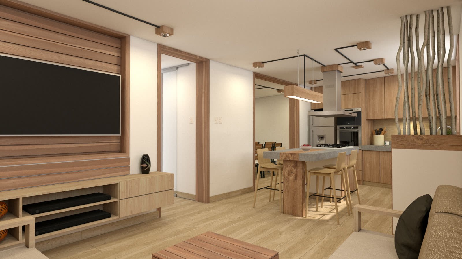Casa Urrelo, vivienda e interiorismo en Cajamarca, visualización de anteproyecto de HK BLUE GREEN — imagen 5 de 5